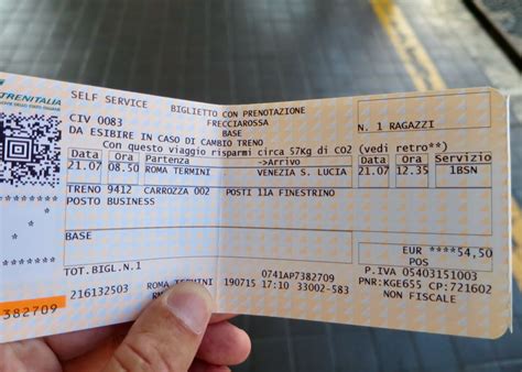 Italian train tickets 